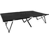 Chaise longue pliable 2 places noir Acier