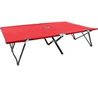 Chaise longue pliable 2 places rouge Acier
