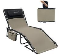 Chaise longue pliable 5 positions avec sac isotherme