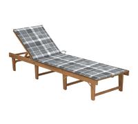Chaise longue pliable en Bois d'acacia