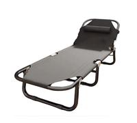 Chaise Longue Pliante avec Dossier Réglable À Quatre Positions, Tissu Oxford 600D, Chaise De Jardin Portable Adaptée Aux Terrasses, Piscines Et Plages(Color 1)