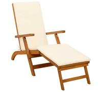 Chaise longue réglable et pliable vidaXL 55 x 146 x 91 cm
