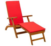 Chaise longue réglable et pliable vidaXL 55 x 146 x 91 cm