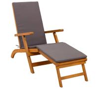 Chaise longue réglable et pliable vidaXL 55 x 146 x 91 cm