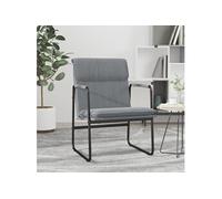 Vidaxl Chaise Longue Gris Clair 55x64x80 Cm Tissu Gris