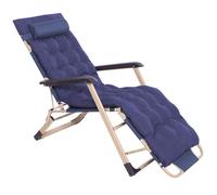 Chaise longue de jardin pliable Springos® Zero Gravity – Fauteuil de détente 2 en 1 avec coussin, repose-pieds réglable, bleu/beige, jusqu'à 120 kg