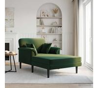 Chaise longue Velours Méridienne d'intérieur moderne de salon vidaXL vidaXL