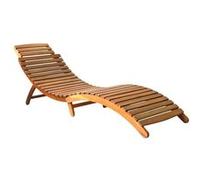 vidaXL Bain de soleil avec support acacia massif