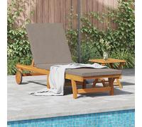 Chaise longue VidaXL - Marron