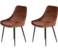 Chaise Lot de 2 C. Bari ombre velours