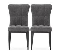 Chaise Lot de 2 C. Damon gris
