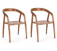 Chaise Lot de 2 C. Dotty naturel