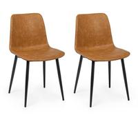 Chaise Vintage Kyra Pu Cuoio