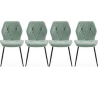Chaise Lot de 4 C. Luna aigue-marine