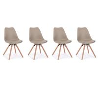 Chaise Lot de 4 C. New Trend taupe