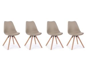 Chaise Lot de 4 C. New Trend taupe