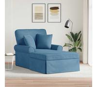 vidaXL Chaise lounge avec jupe Rouge orange 91 x 157 x 91 cm