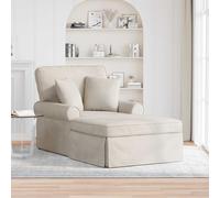 Chaise lounge avec jupe avec coussin avec oreiller ARES Mobilier Lounge vidaXL v