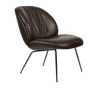 Chaise lounge Beetle Soft entièrement rembourrée structure noir black matt base