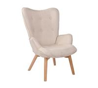 Chaise Lounge Durham en Tissu - Siège Crème