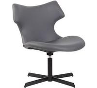 Chaise lounge Welland en Similicuir avec Pied en métal , Gris Gris G