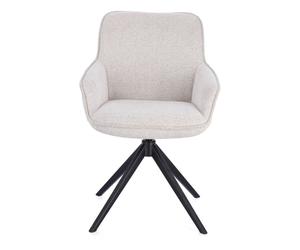 Chaise Matilda grise pivotante