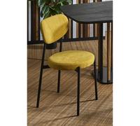 Chaise Maui moutarde 45 x 45 x 85 cm