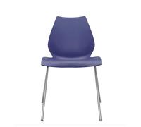 Chaise Maui structure en acier tubulaire chromé WxHxD 55x77x52cm
