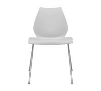Chaise Maui structure en acier tubulaire chromé WxHxD 55x77x52cm