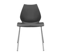 Chaise Maui structure en acier tubulaire chromé WxHxD 55x77x52cm