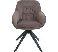 Chaise mendler H. 84 cm non empilable non pliable en metal interieur marron Marron G