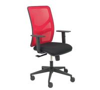 Chaise Motilla rouge maille bali noir siège bras réglable