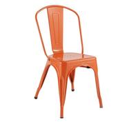 Chaise ""Niko"" orange - Atmosphera Créateur d'intérieur