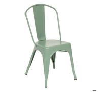 Atmosphera - Chaise NIKO Vert Olive - Acier, Empilable, L 48 x H 85 cm, Style Industriel - pour Cuisine, Salle à Manger