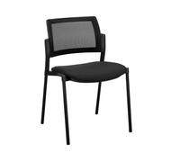 Chaise Noemie - dossier maille - Noir