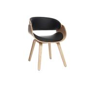 Chaise noir et bois clair bent