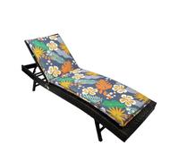 (Chaise non incluse) Coussins de chaise longue d'extérieur en mousse haute résilience (épaisseur 6 cm / 2,36 po) - Grands coussins de remplacement pour mobilier de terrasse, piscine et jardin