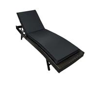 (Chaise non incluse) Coussins de chaise longue d'extérieur en mousse haute résilience (épaisseur 6 cm / 2,36 po) - Grands coussins de remplacement pour mobilier de terrasse, piscine et jardin