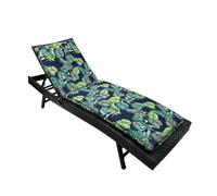(Chaise non incluse) Coussins de chaise longue d'extérieur en mousse haute résilience (épaisseur 6 cm / 2,36 po) - Grands coussins de remplacement pour mobilier de terrasse, piscine et jardin