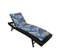 (Chaise non incluse) Coussins de chaise longue d'extérieur en mousse haute résilience (épaisseur 6 cm / 2,36 po) - Grands coussins de remplacement pour mobilier de terrasse, piscine et jardin