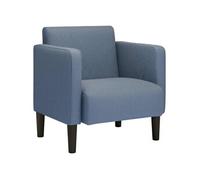 Chaise vidaxl non pliable H. 74.5 cm interieur bleu bleu G