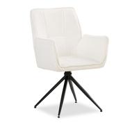 Chaise oeuf moderne chenille blanc