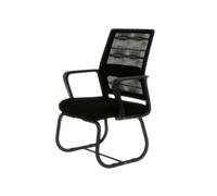 Chaise,OMOZUN Chaise de bureau moderne et épurée, structure métallique, moelleuse et confortable, adaptée à la maison et au bureau, noir et blanc