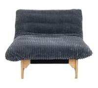 Chaise,OMOZUN Pouf pour adulte, fauteuil décoratif sans accoudoirs, fauteuil de détente individuel, tissu tressé, idéal pour le salon et la chambre à coucher, avec dossier, une place, gris gris