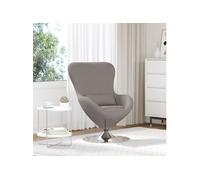 Chaise Ouf en Tissu Taupe