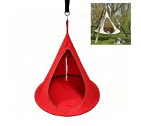 Chaise Papillon Suspendue d'extérieur Portable, balançoire hamac étanche Anti-moustiques, capacité de 220lb(Red)