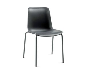 Chaise Paris gris graphite/gris foncé 53x79x52.5 cm