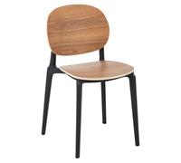 Chaise paris prix en plastique non pliable interieur H. 81 cm beige