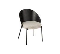 Chaise Design Lone 74cm Noir & Gris