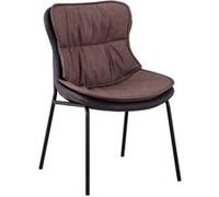 Chaise paris prix H. 84 cm non pliable en plastique interieur marron marron G
